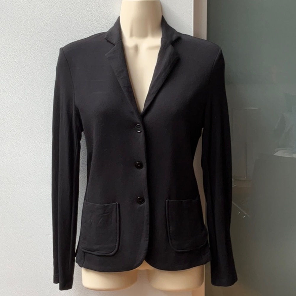 Black Majestic Filatures du Lion "Deluxe Teeshirt" 3-Button Jacket
